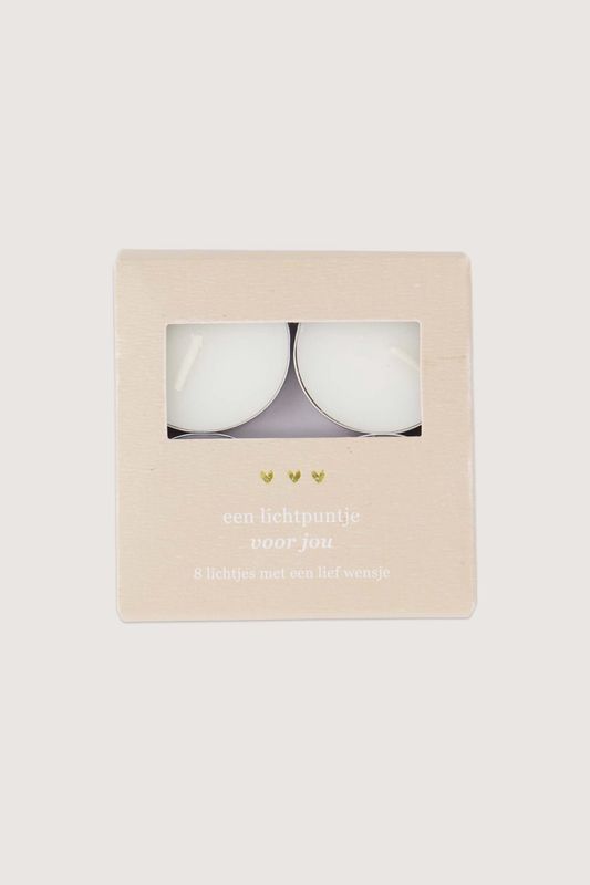 Zusss I Waxinelichtjes in doosje een lichtpuntje voor jou