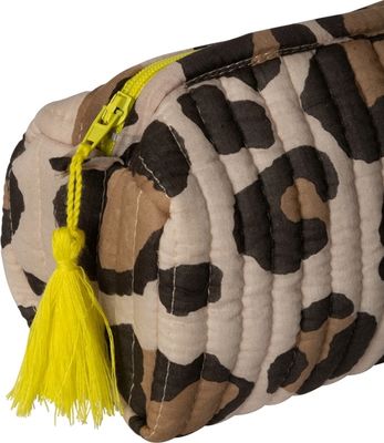 Make-up tasje luipaard bruin