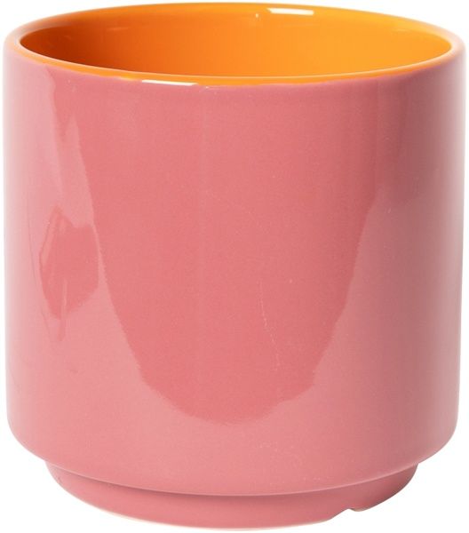Bloempot rood/roze/oranje ø15 cm