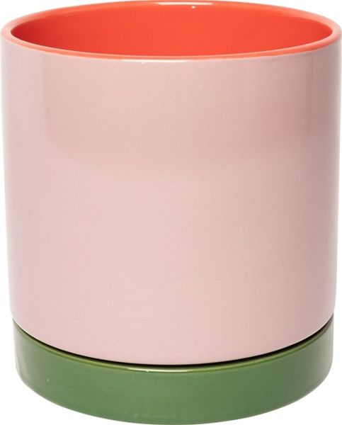 Bloempot paars/groen/roze ø15 cm