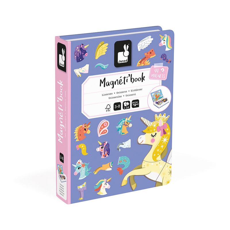 Janod I Magneetboek – Eenhoorn