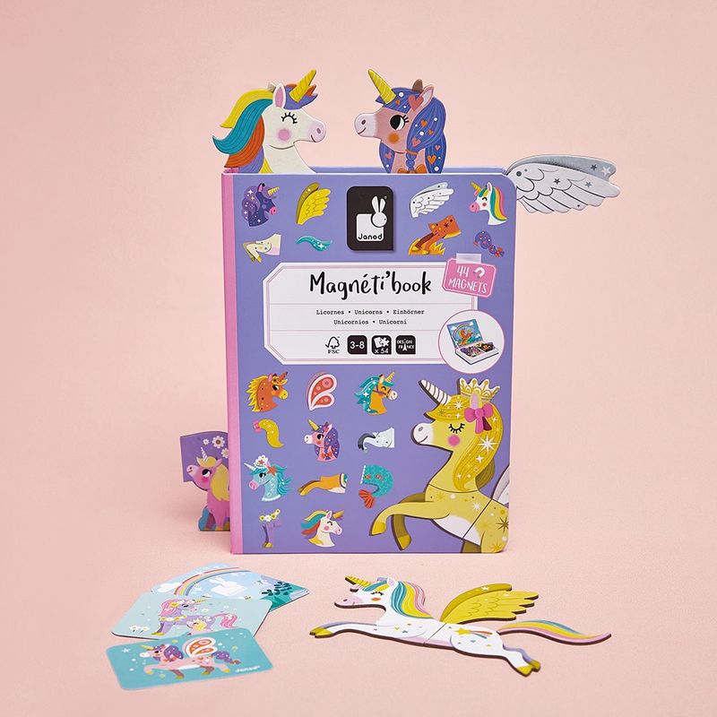 Janod I Magneetboek – Eenhoorn
