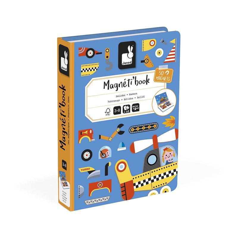 Janod I Magneetboek Racers