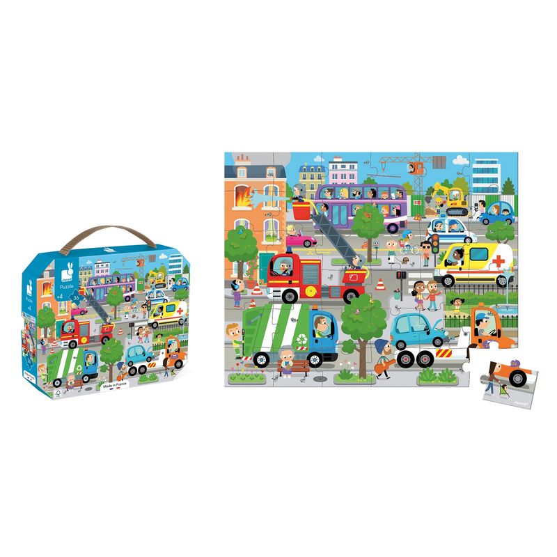 Janod I Puzzel de stad (36 stukjes)
