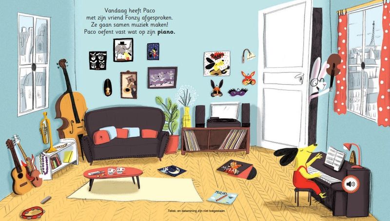 Kinderboek Paco en Mozart (muziek)