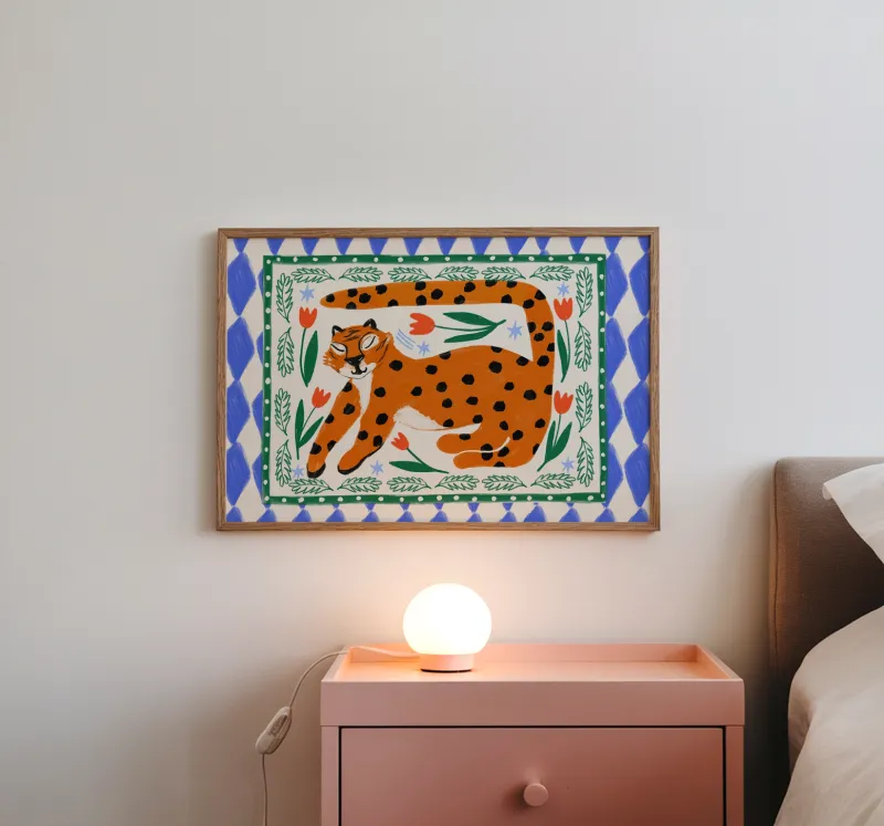 Carole Hillman I A5 poster luipaard