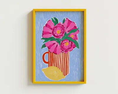 Carole Hillman I A5 poster bloemen