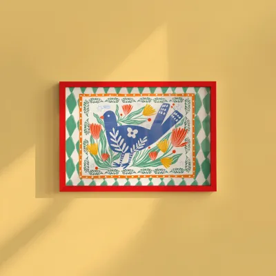 Carole Hillman I A5 poster vogel