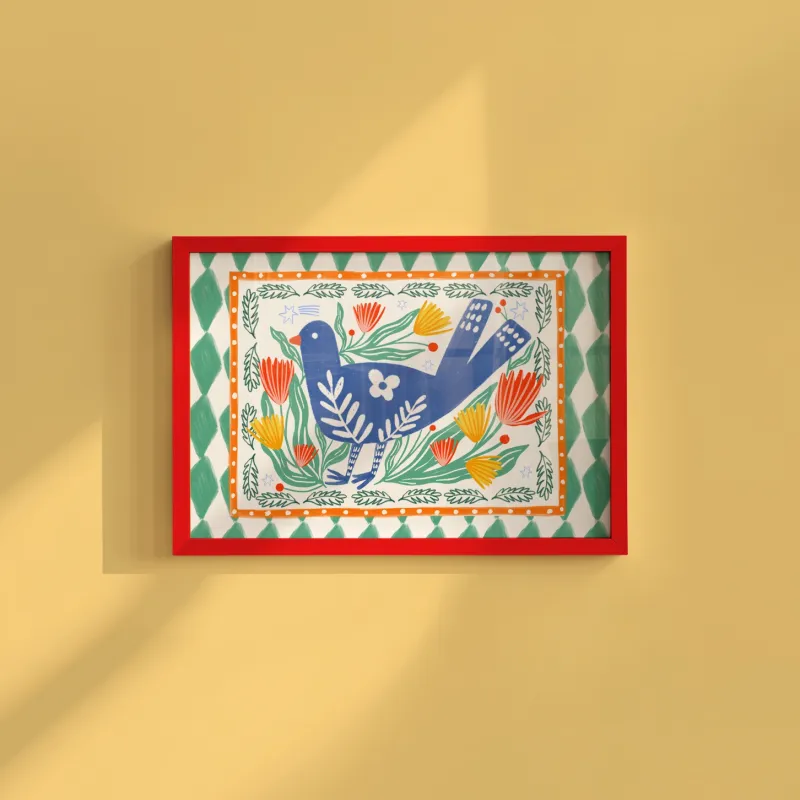 Carole Hillman I A5 poster vogel