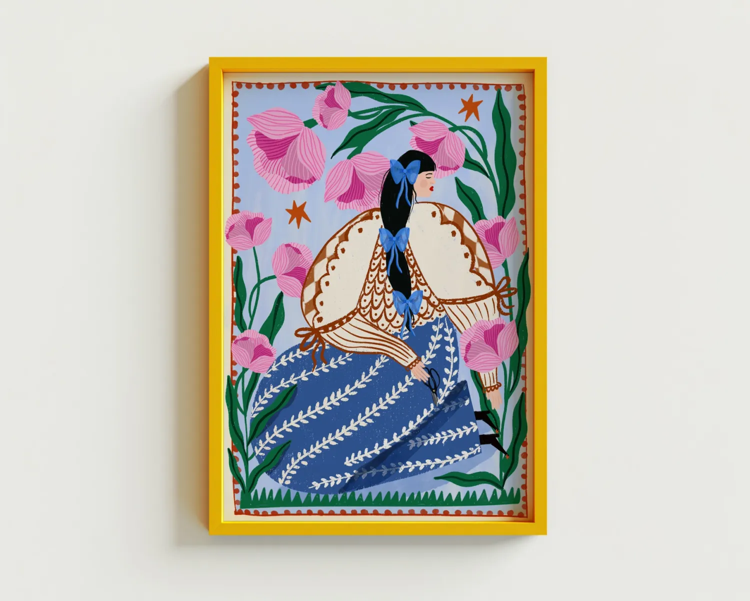 Carole Hillman I A5 poster bohemian vrouw