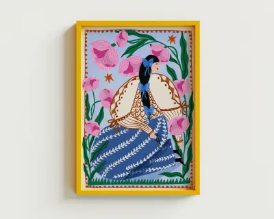 Carole Hillman I A5 poster bohemian vrouw