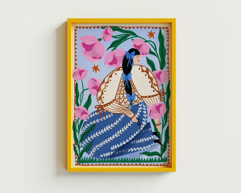 Carole Hillman I A5 poster bohemian vrouw