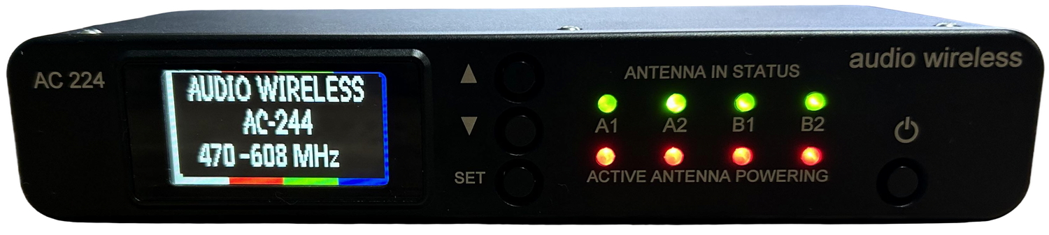 AC224 - 2-ZONE Diversity Antenna Combiner and Distribution System - 470-1260MHz (Custom Tuned in bands) (IN STOCK)