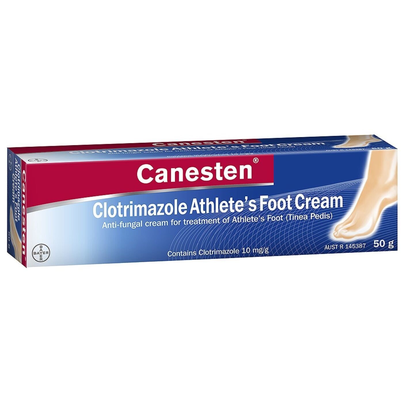 CANESTEN ATHLETES FOOT CRM 50G ANTIFUNGAL ATHLETE'S (TINEA PEDIS