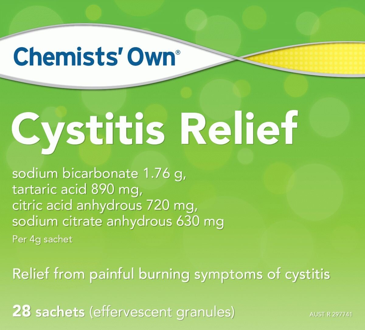 CO CYSTITIS RELIEF SACH 4G X28 CHEMISTS OWN SACHETS 28PK 4GX28 CHEM
