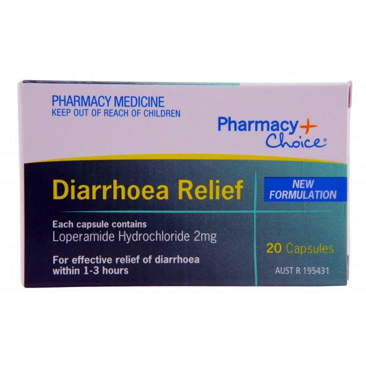 PHARMACY CHOICE DIARRHOEA RELIEF 20 CAPSULES Travel Medicine & Travel