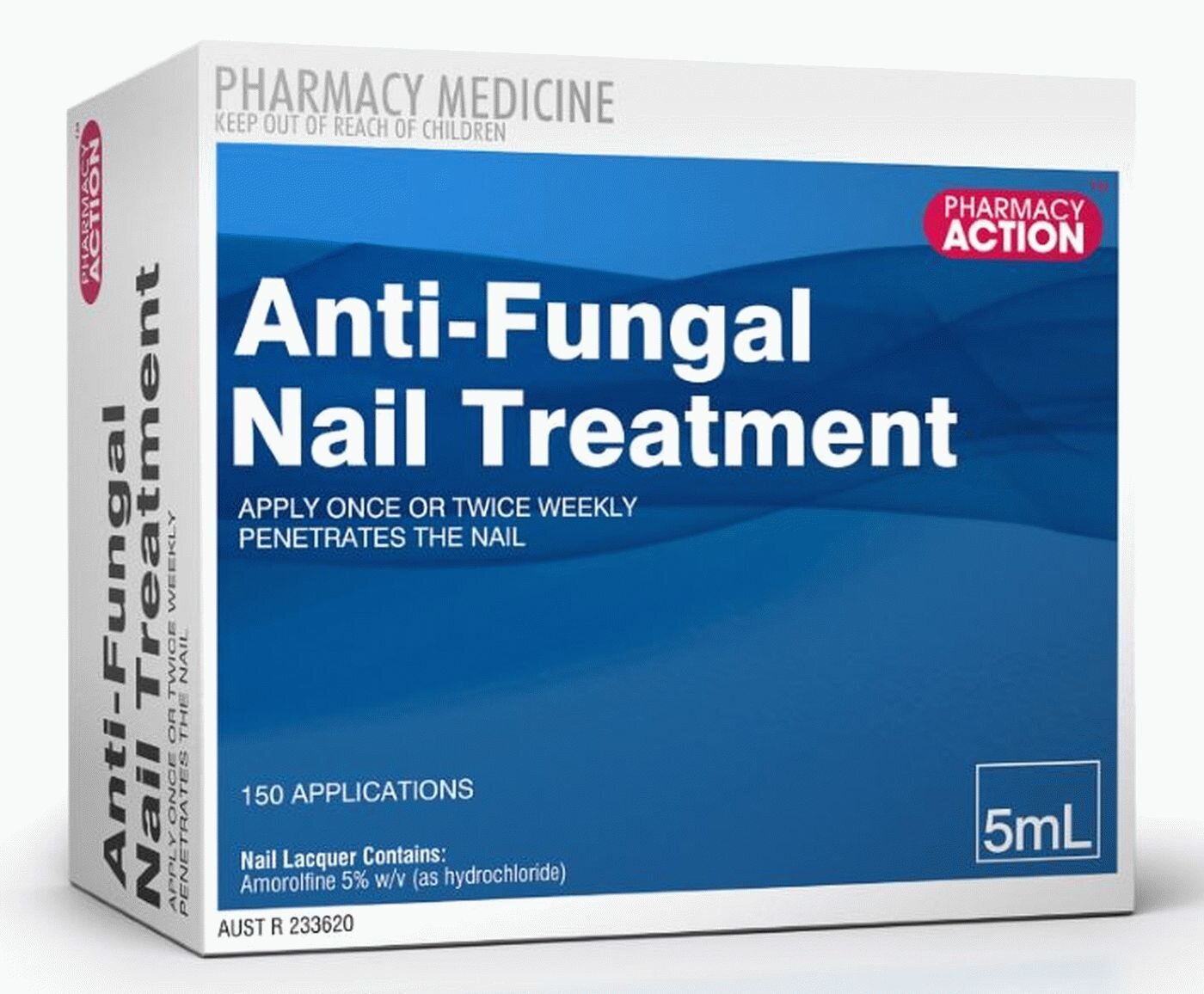 PHARMACY ACTION ANTI FUNGAL NAIL TREATMENT 5ML ANTIFUNGAL BOTTLE