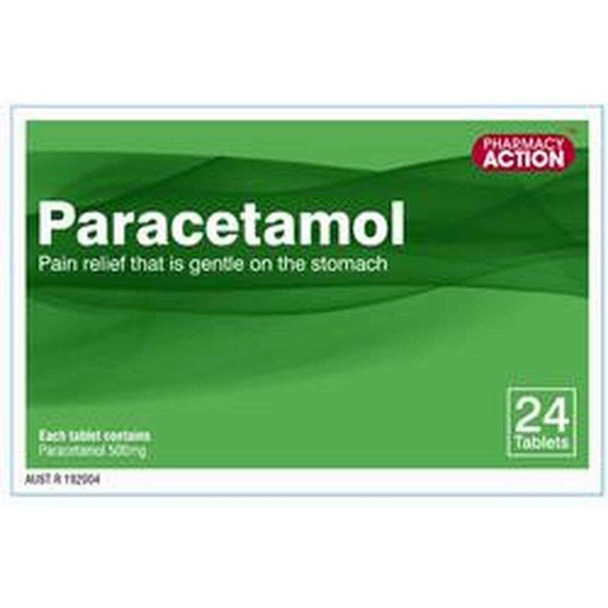 PHARMACY ACTION PARACETAMOL TAB 24 PARACETEMOL CAPLETS Medicines