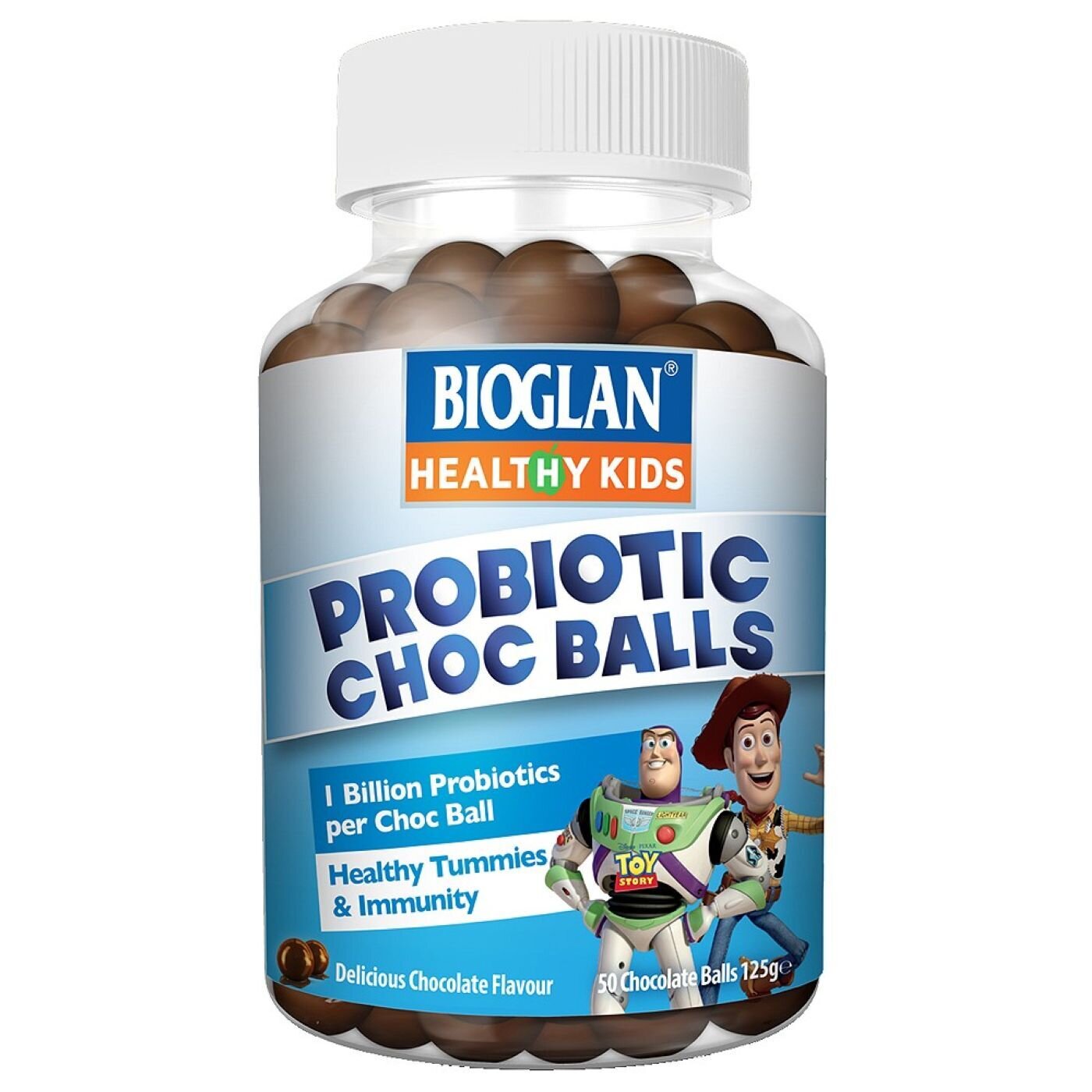 BIOGLAN KIDS PROBIOTIC CHOC BALL 50 BIOG CHOCOLATE BALLS Travel