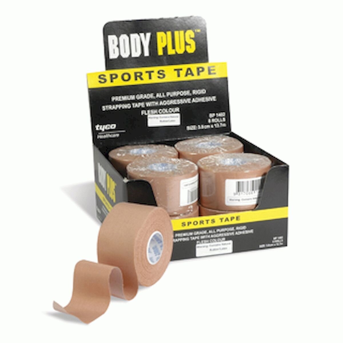 BODYPLUS RIGID TAPE 38MM BP1402 3.8CM BODY PLUS STRAPPING X 13.7M 1403 RIG 5CM X8 First Aid