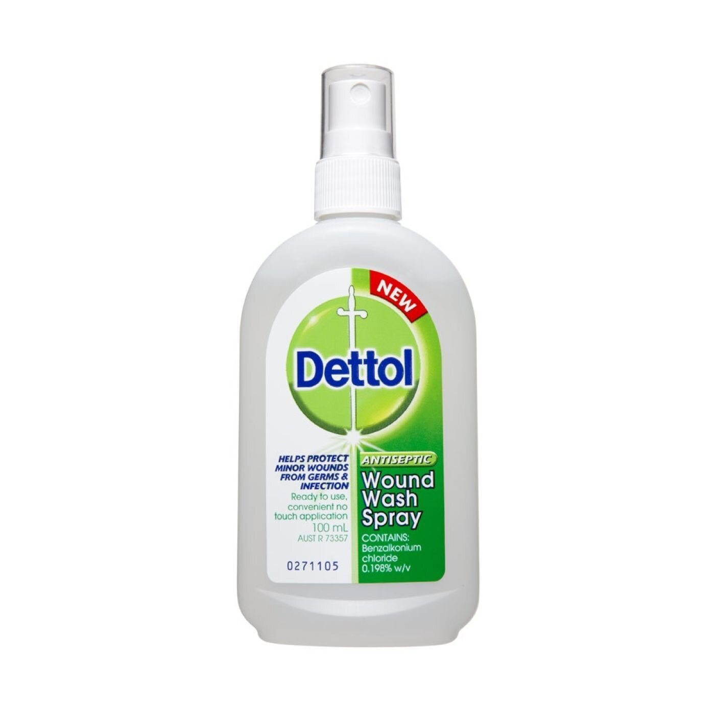 DETTOL WOUND WASH SPRAY 100ML ANTISEPTIC DISINFECTANT First Aid