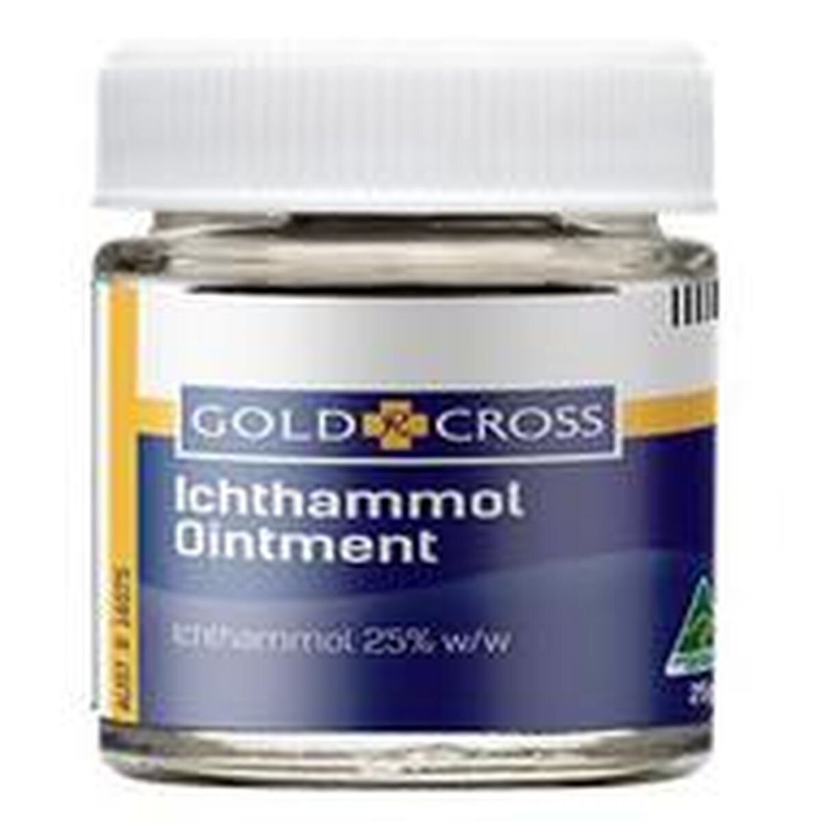 GOLDX ICHTHAMMOL OINT25 25G GOLD CROSS OINTMENT 25 0.25 ICTHAMOL