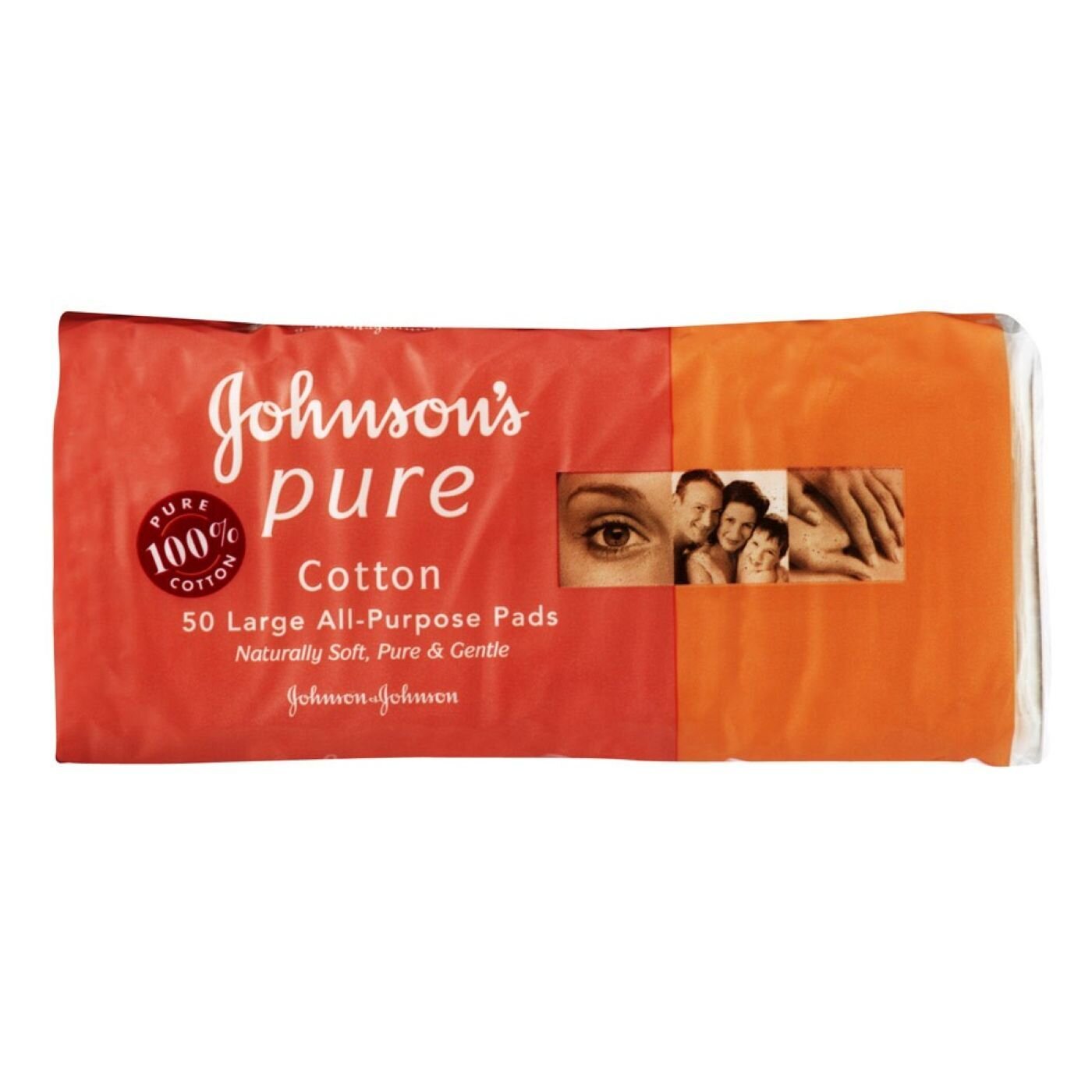 JOHNSON&JOHNSON COTTON PAD A/PURPOSE 50 JOHNSON'S PURE LARGE ALL