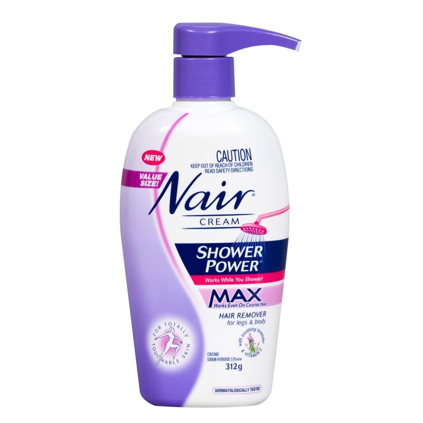 NAIR SHOWER POWER MAX 312G HAIR REMOVAL CREAM EXF Beauty & Cosmetics