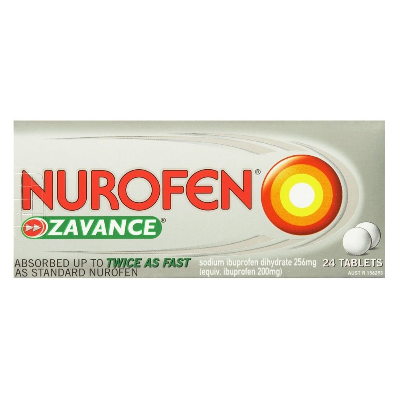 NUROFEN ZAVANCE TABS 24 TABLETS 24S 200MG IBUPROFEN PAIN RELIEF TAB
