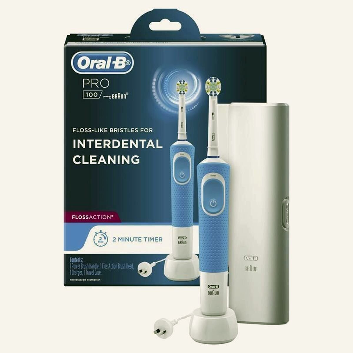 ORAL B POWER TOOTHBRUSH PRO 100 INTERDENTAL Personal Care Oral Hygiene