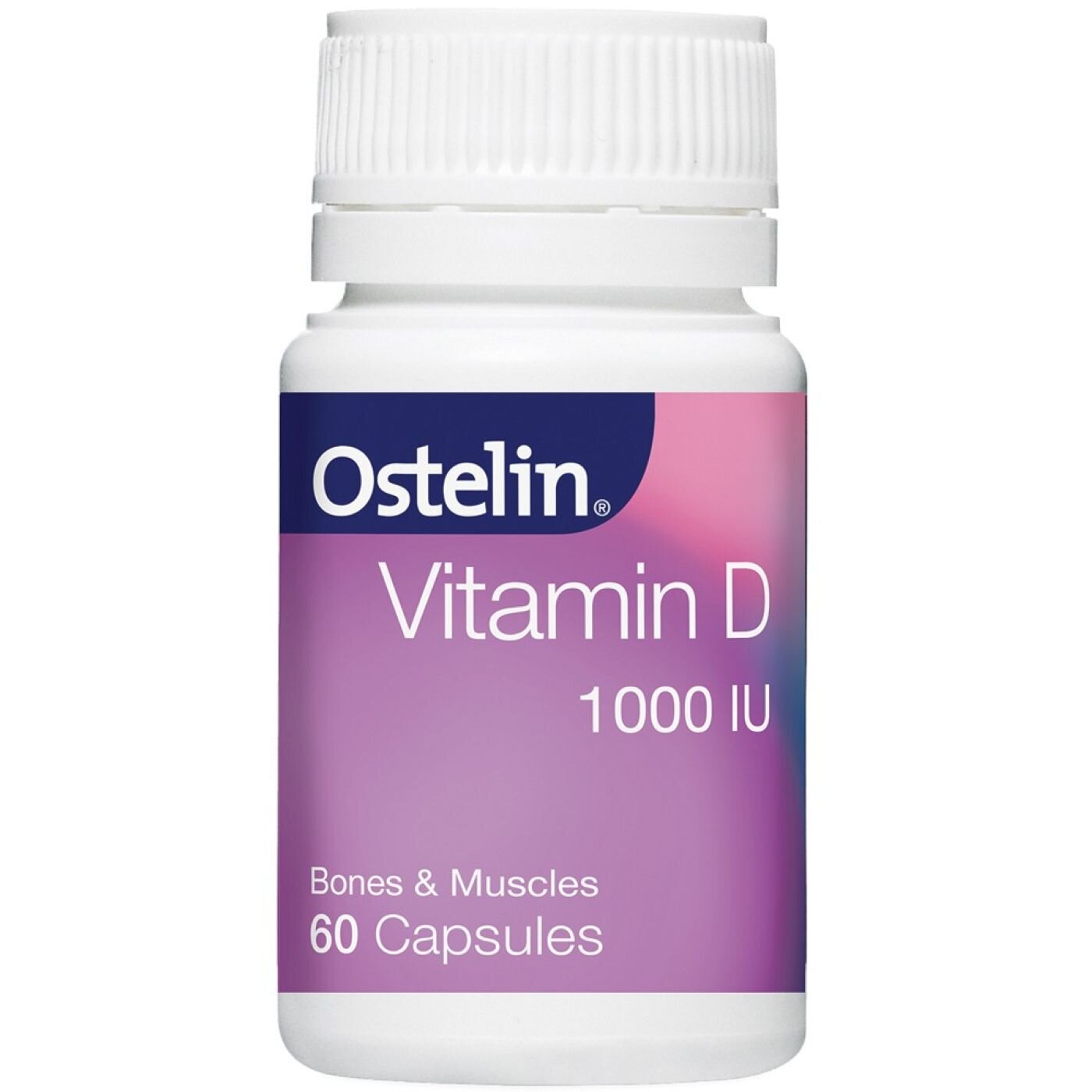 OSTELIN VIT D CAP 60 VITAMIN 1000IU CAPSULES CAPLET 25MCG D3 GEL CAPS