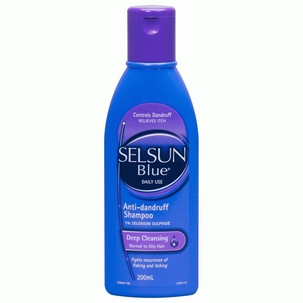 SELSUN BLUE SHAMPOO D/C 200ML DEEP CLEANSING CLEANS ANTI DANDRUFF
