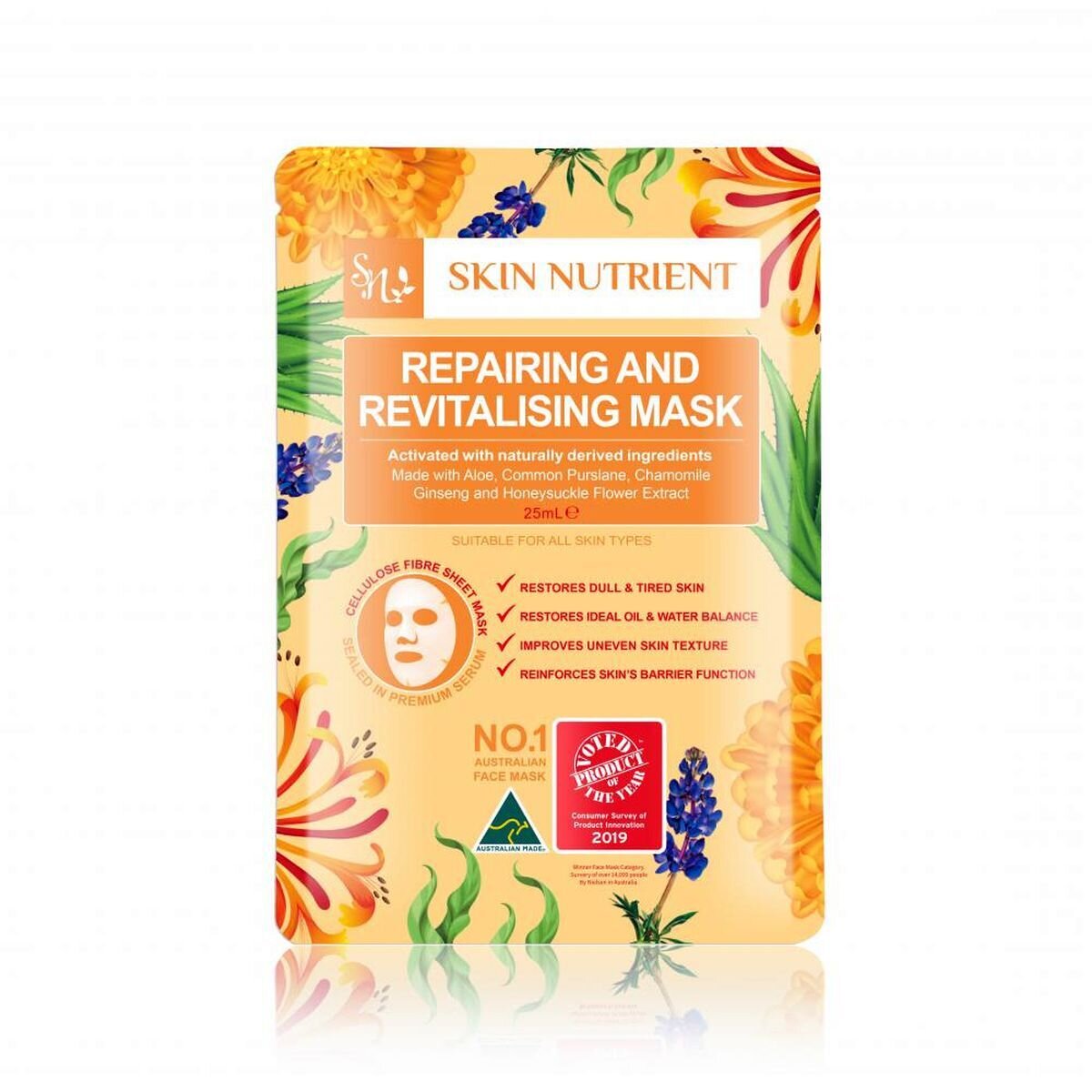 SKIN NUTRIENT REP&REVIT MASK REPAIRING&REVITALSING 25ML Beauty