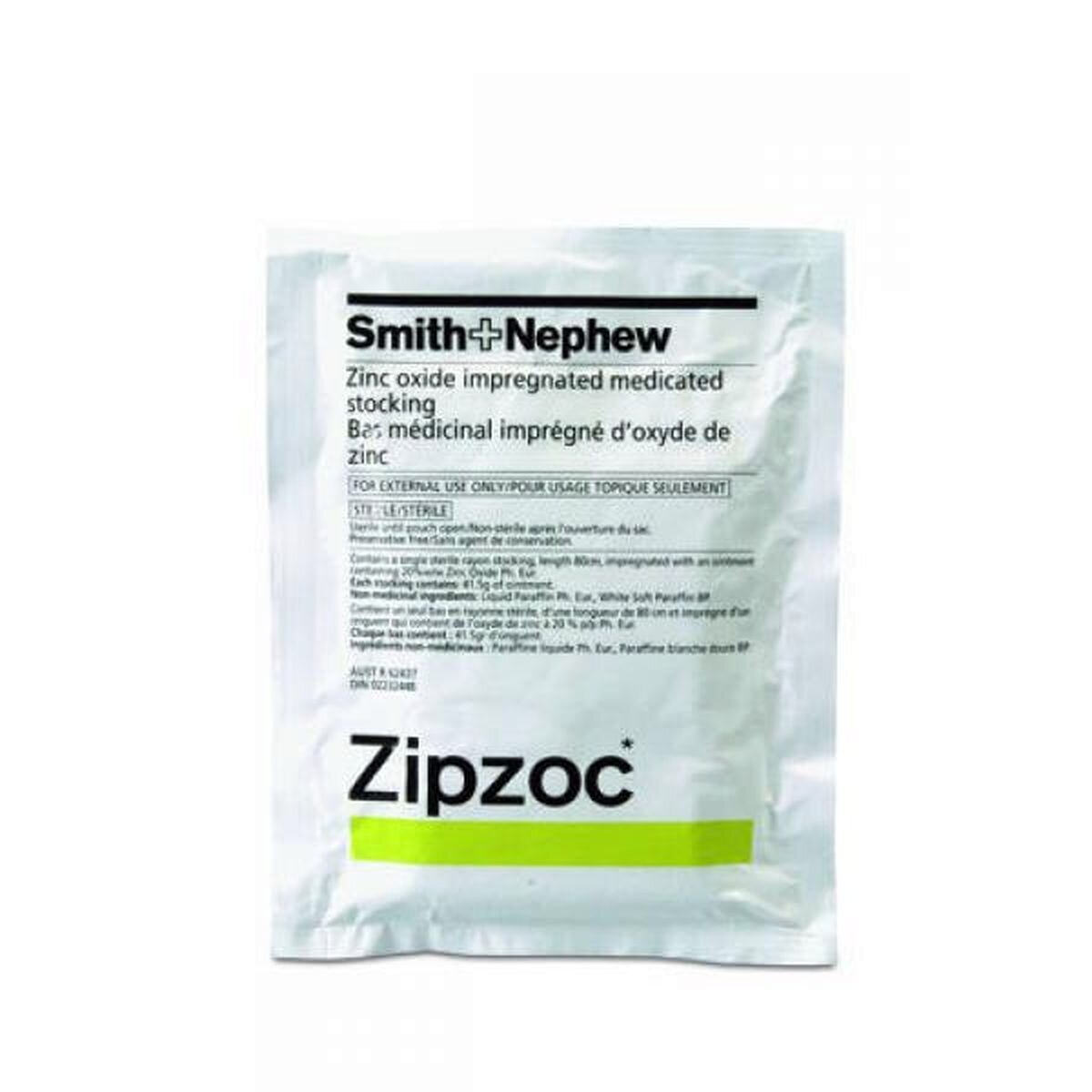 STOCKING ULCER ZINC OXIDE 80CM ZIPZOC First Aid Compression Bandages