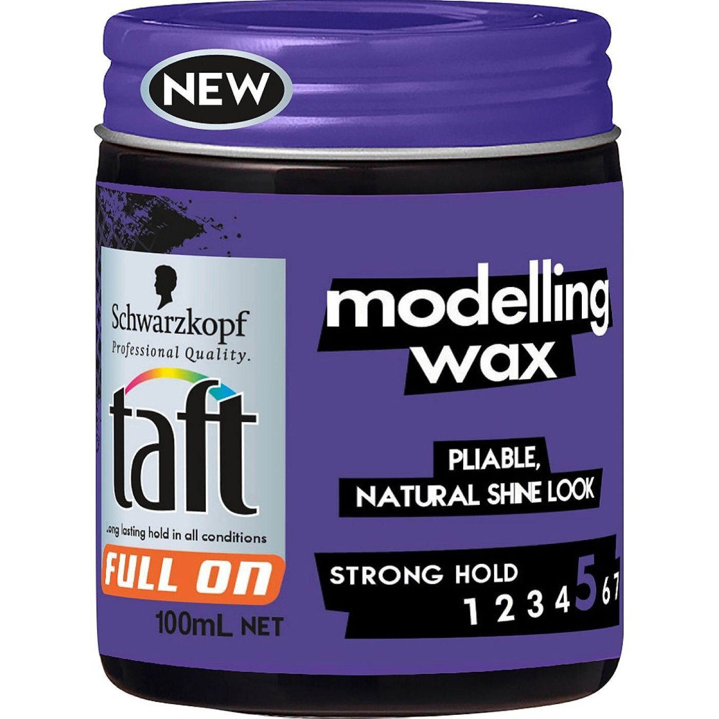 TAFT FULL ON MODELLING WAX 100ML SCHWARZKOPF EXTREME HOLD Personal Care