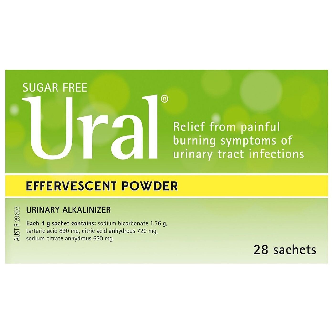 URAL SACHETS 4G X28 ORIGINAL 28 PACK LEMON X EFFERVESCENT SACH
