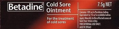 BETADINE COLD SORE OINTMENT 7.5 G