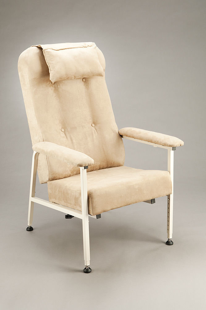 CQ HIGH BACK ORTHOPAEDIC CHAIR ADJUSTABLE HEIGHT & SEAT DEPTH FABRIC