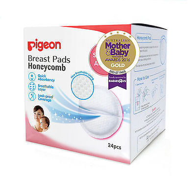 PIGEON HONEYCOMB DISPOSABLE BREAST PAD 24S
