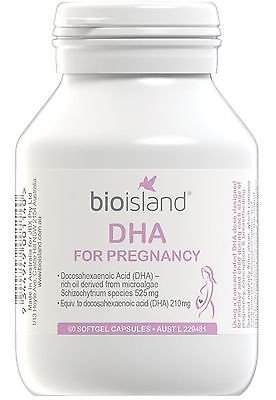 BIO ISLAND DHA FOR PREGNANCY 60 SOFTGEL CAPSULES