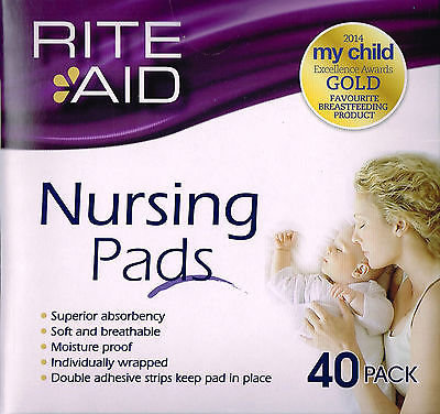 RITE AID BREASTFEEDING NURSING PADS 40 PACK
