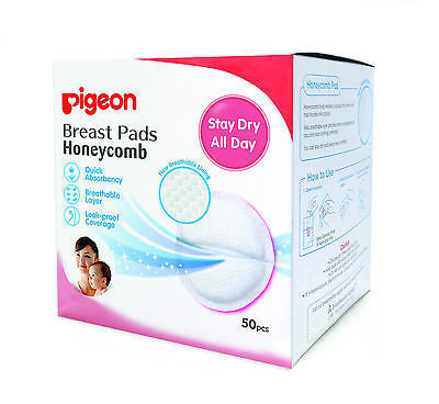 PIGEON HONEYCOMB DISPOSABLE BREAST PAD 50S