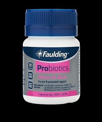 FAULDING PROBIOTICS MUM & BUB FOR PRE & POSTNATAL SUPPORT 30 CAPSULES
