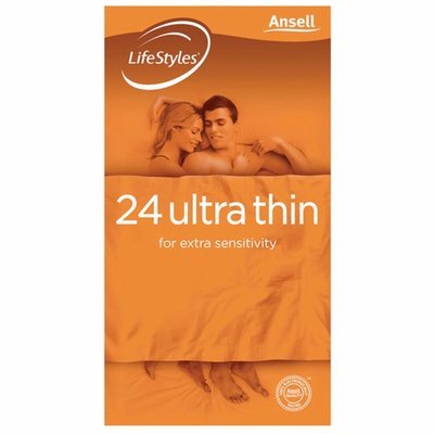 ANSELL LIFESTYLE CONDOMS ULTRA THIN 24 PACK