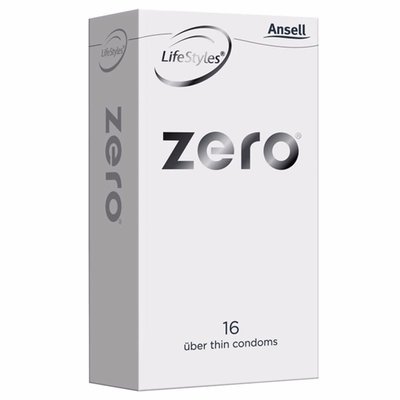 ANSELL LIFESTYLES THE ULTIMATE ZERO UBER-THIN CONDOMS 16 PACK
