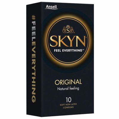 ANSELL SKYN SMOOTH TEXTURED ORIGINAL NON-LATEX CONTRACEPTIVE CONDOMS 10 PACK