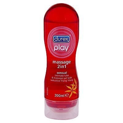 DUREX PLAY SENSUAL MASSAGE LUBRICANT GELS 2IN1 200ML