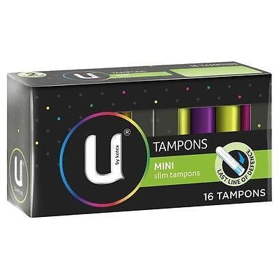 U BY KOTEX MINI SLIM TAMPONS 16 TAMPONS