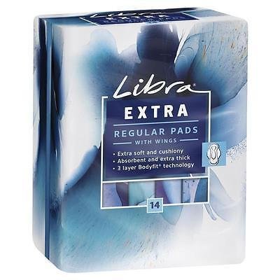 LIBRA EXTRA REGULAR PADS WITH WINGS