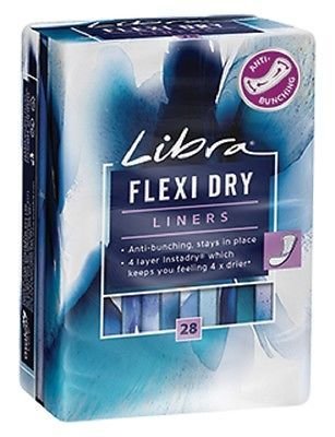 LIBRA FLEXI THIN LINERS 28S BODYFIT DESIGN ANTI-BUNCHING EXTRA THIN & FLEXIBLE